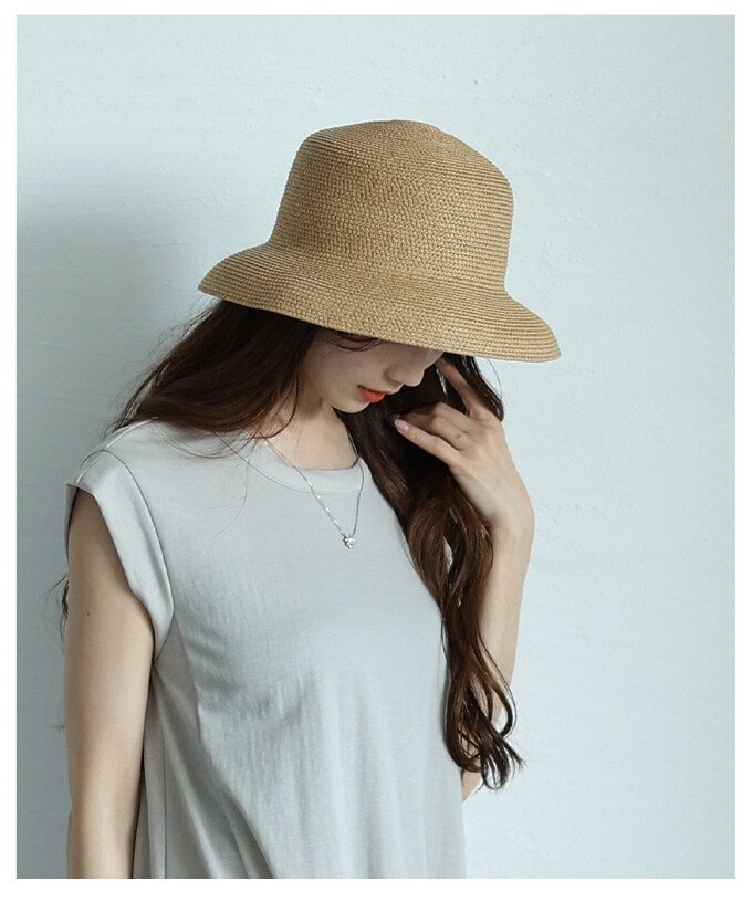 【小物】 ハット 帽子 麦わら帽子 ペーパーハット ブレードハット ヘッドウェア ブラック ベージュ