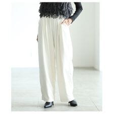【パンツ】 ボトムス ズボン ブラック ホワイト ベージュ ピンク ブルー ロング ワイド 低身長