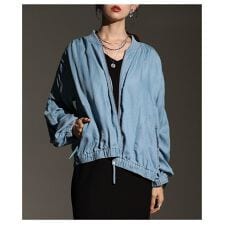 【アウター】 デニム ブルゾン レディース カーディガン 長袖 春 秋 冬 春服 秋服 冬服