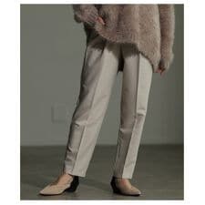 【パンツ】 ボトムス ロング レディース テーパードパンツ 美脚 ブラック ブラウン ベージュ