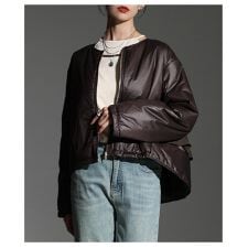 【ブルゾン】 レディース アウター 長袖 フレア コート ジップアップ 秋 冬 カジュアル 軽量