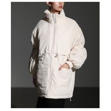 サワアラモード(sawa a la mode)の【コート】 アウター ジャケット 羽織り ブラウン 茶 アイボリー 長袖 ダウン 中綿 ハイネック