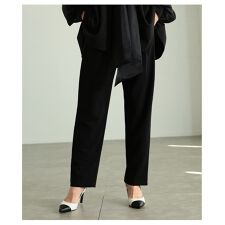 【パンツ】 レディース ロング 伸縮 ウエストゴム きれいめ フォーマル カジュアル 春 夏 秋 冬