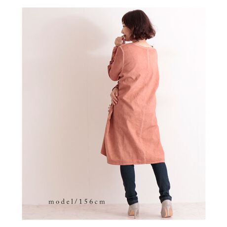 レディース ワンピース ミモレ丈ワンピ ミモレ 長袖 オレンジ 春 秋 冬 森 Mori カジュアル サワアラモード Sawa A La Mode Mode 6669 ファッション通販 マルイウェブチャネル