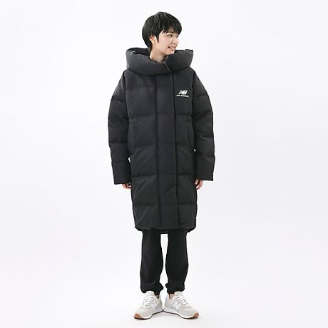 ﾚﾃﾞｨｰｽｱﾊﾟﾚﾙ NB ATHLETICS WINTERIZED ロング ダウン ジャケット 