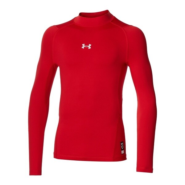 ﾍﾞｰｽﾎﾞｰﾙ UA COLDGEAR ARMOUR COMPRESSION LONG SLEEVE MOCK SHIRT