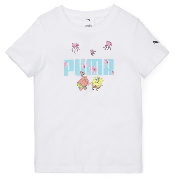 ｼﾞｭﾆｱｱﾊﾟﾚﾙ PUMA X SPONGEBOB ロゴ Tシャツ | プーマ(PUMA) | 70054069