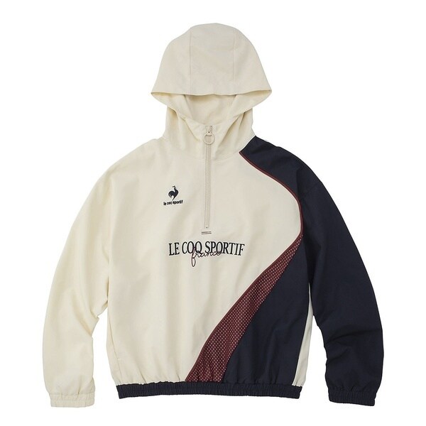 ルコックかわいいレディースボアフードスエットシャツMGR　M新品/ ルコックスポルティフ（lecoqsportif）（レディース）長袖シャツ