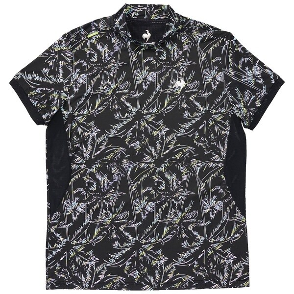 ルコックスポルティフ　リジューム　ゴルフ ナイトトロピカル柄 モックネック le coq sportif golf 【RIJOUME/リジューム】ナイトトロピカル柄