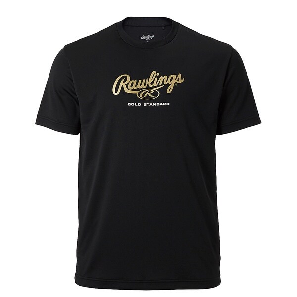 ﾍﾞｰｽﾎﾞｰﾙ ジュニア プロフェッショナルTシャツ-ブラック/ゴールド