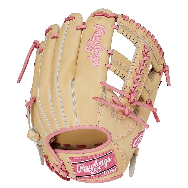 ﾍﾞｰｽﾎﾞｰﾙ 軟式 HOH PRO EXCEL CAMEL PALETTE CK45-キャメル/ピンク