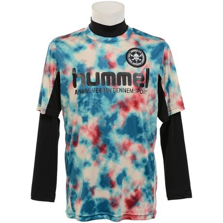 ｻｯｶｰ 20F_SKULLレイヤードプラクティスシャツセット ヒュンメル(hummel) マルイウェブチャネル