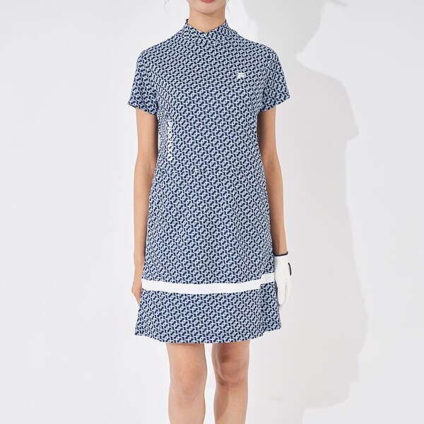 【フィラゴルフ】ワンピース　4Lサイズ　ネイビー　鹿の子　レディース　ゴルフ フィラゴルフ】ワンピース 4Lサイズ ネイビー 鹿の子 レディース