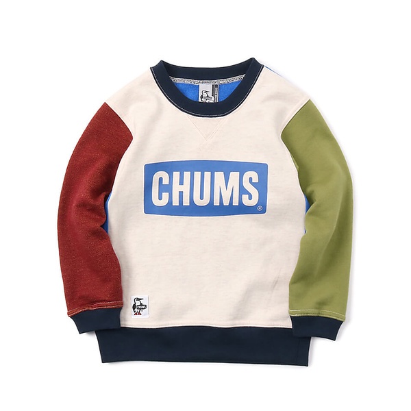 ﾄﾚｯｷﾝｸﾞ Kid's CHUMS Logo Crew Top (キッズ チャムス ロゴクルー