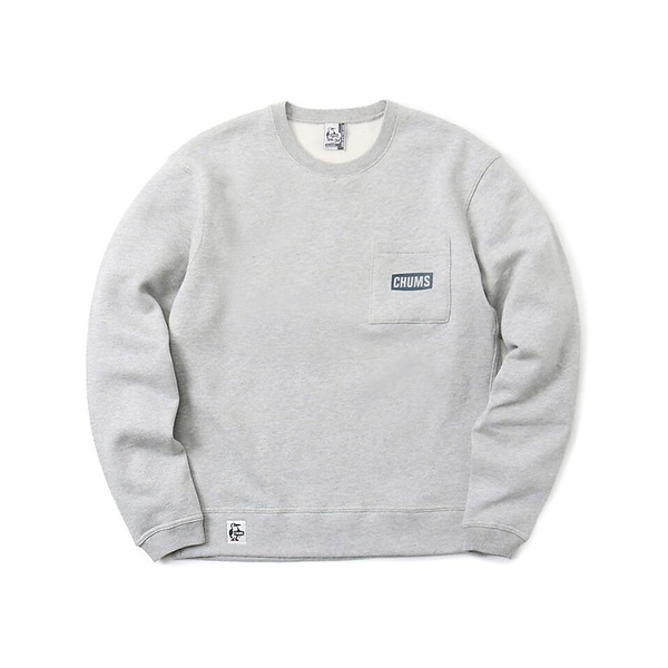 ﾄﾚｯｷﾝｸﾞ CHUMS Logo Pocket Crew Top (チャムス ロゴ ポケット クルー