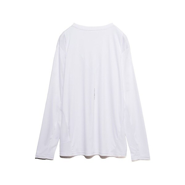 サニデイズ トウキョウ (sanideiz TOKYO) for RUN  軽量ドライスムース クルーネック長袖Tシャツ MENS ランニング ウェア 長袖Tシャツ メンズ  メンズ 白 008-310812-1005