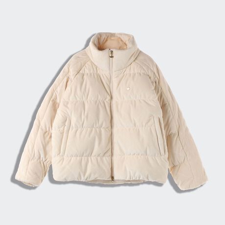 ﾗｲﾌｽﾀｲﾙ ショート ベルベット パファー ジャケット / S DOWN PUFFER 