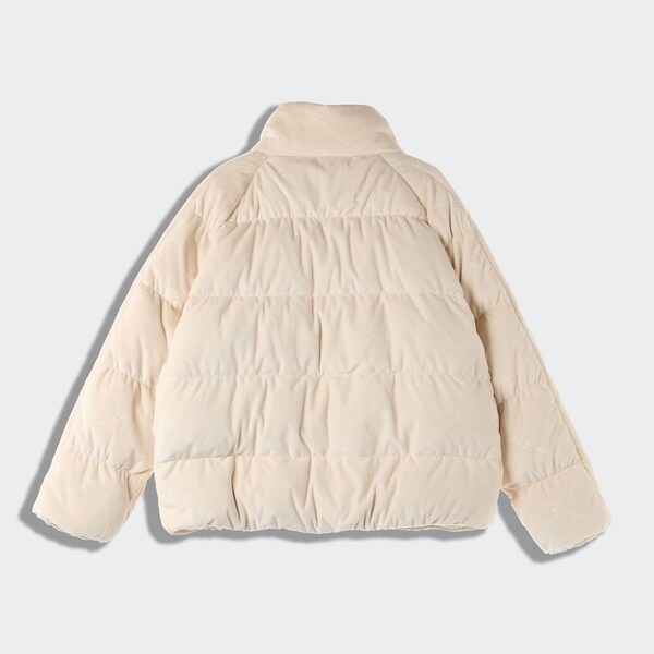 ﾗｲﾌｽﾀｲﾙ ショート ベルベット パファー ジャケット / S DOWN PUFFER