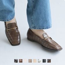 ヴィヴィアン(Vivian)の【25秋冬新作カラー追加】【SS~3Lサイズ】スクエアトゥピースソールビット付きローファー