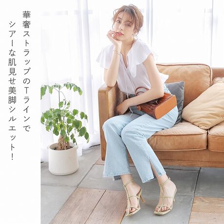 22春夏新作 スクエアトゥ華奢ｔストラップサンダル ヴィヴィアン Vivian Vsm ファッション通販 マルイウェブチャネル