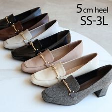 ヴィヴィアン(Vivian)の【25秋冬新作カラー追加】【SS～3L】スクエアトゥビット付きローファーパンプス