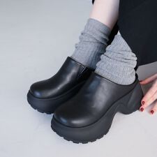 【25秋冬新作】厚底スリッポンサボサンダル