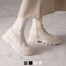 【25秋冬新作】厚底インヒールストレッチミドルブーツ