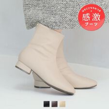 【25秋冬新作】晴雨兼用ストレッチ感激ショートブーツ