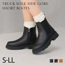 ヴィヴィアン(Vivian)の【25秋冬新作】トラックソールサイドゴアショートブーツ