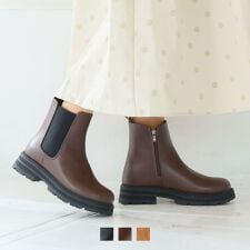 ヴィヴィアン(Vivian)の【25秋冬新作】トラックソールサイドゴアショートブーツ