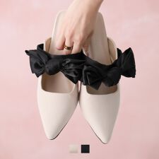 【26春夏新作】リボンミュールパンプス