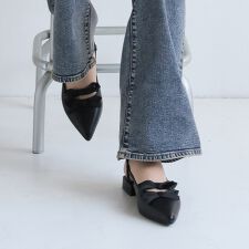 【26春夏新作】ダブルリボンスリングバックパンプス