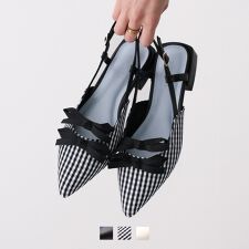 【26春夏新作】ダブルリボンスリングバックパンプス