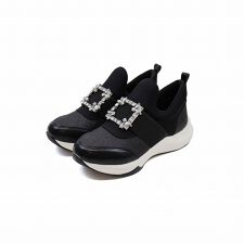 ヴィヴィアン(Vivian)の【25秋冬新作カラー追加】【SS～3Lサイズ】ビジューバックルゴムスリッポンスニーカー