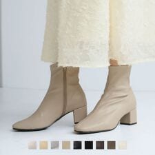 ヴィヴィアン(Vivian)の【25秋冬新作カラー追加】スクエアトゥストレッチショートブーツ