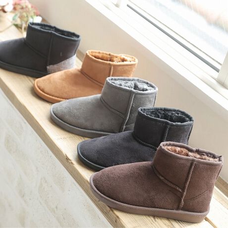 撥水ショート丈フェイクムートンブーツ ミンキーミー Minky Me M8000aw ファッション通販 マルイウェブチャネル