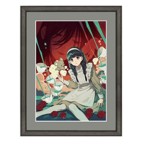 楽園展】直筆サイン入りB4キャラファイングラフ：郷本 | キャラアート 