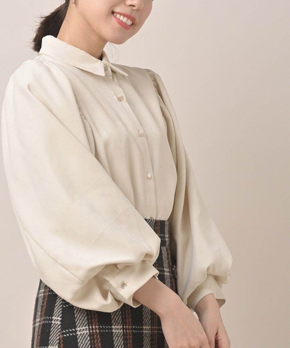 まよ企画　ワンショルバルーンブラウス 再販開始/まよ企画/WEB限定】ワンショルバルーンブラウス