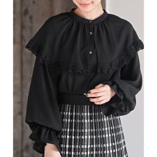 アール・ピー・エス(r.p.s)のケープ衿キャンディー袖ブラウス