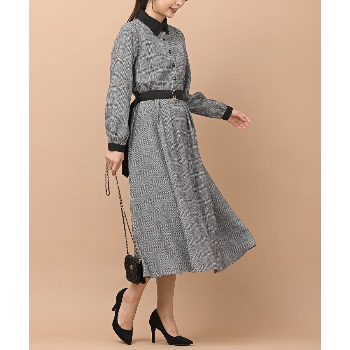 ベルト付きクレリックシャツワンピース | アール・ピー・エス(r.p.s