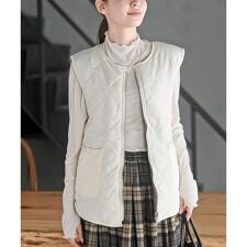 アール・ピー・エス(r.p.s)のリバーシブルキルトベスト