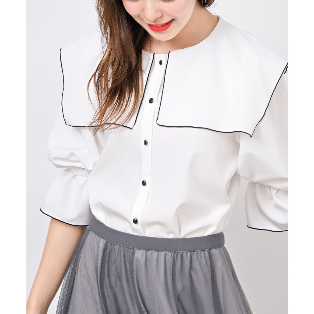 スクエアーBIG襟ブラウス | アール・ピー・エス(r.p.s) | マルイウェブ