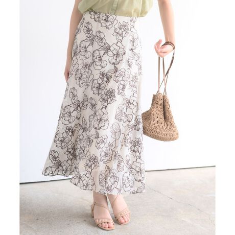 楊柳刺繍フレアースカート | アール・ピー・エス(r.p.s) | 1270500111 | ファッション通販 マルイウェブチャネル