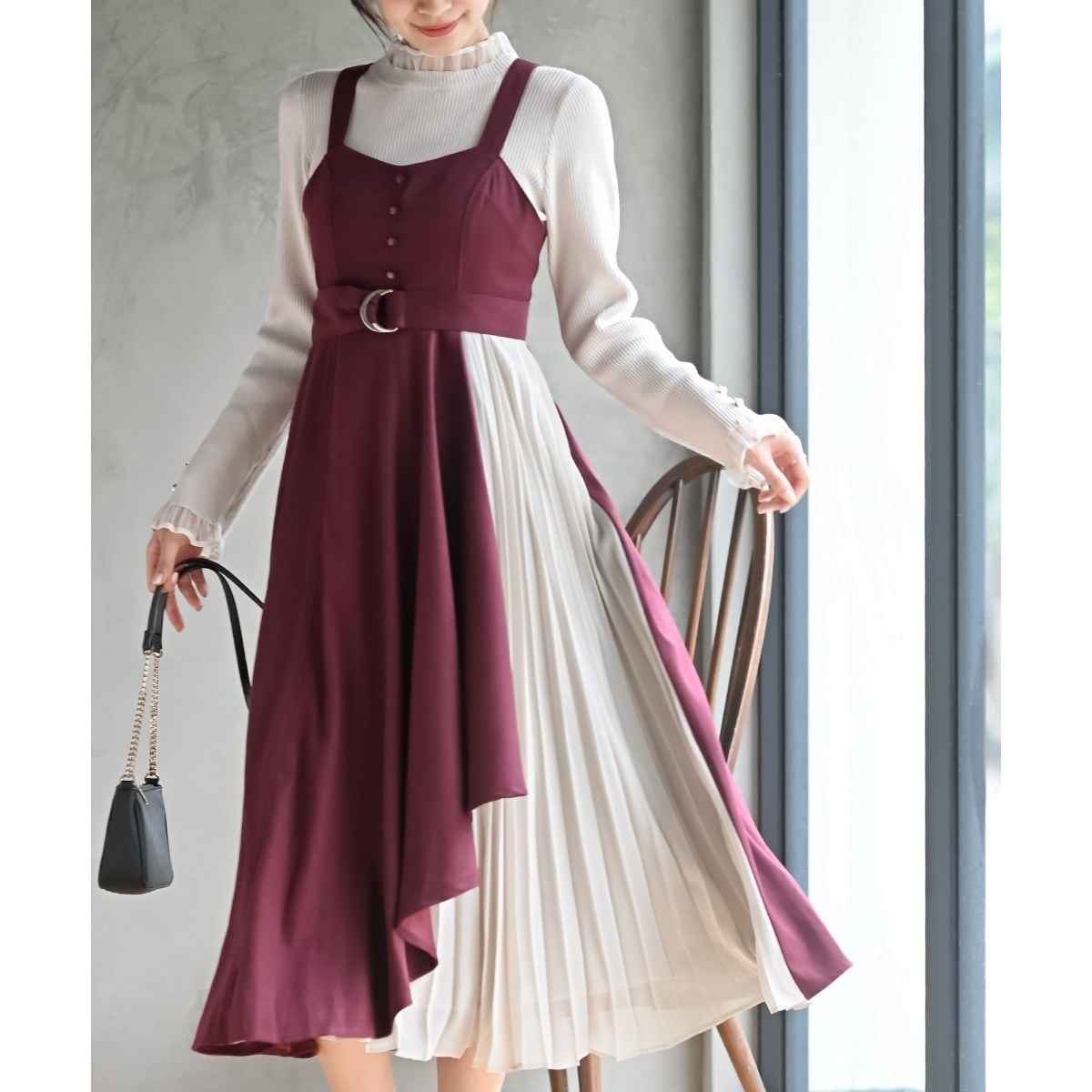 SALON adametrope☆ リブニットマーメイドスカート　新品 リブニットマーメイドスカート | サロン アダム エ ロペ(SALON