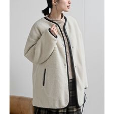 アール・ピー・エス(r.p.s)のボア×キルトリバーシブルジャケット