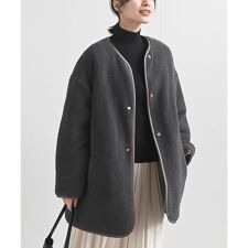 アール・ピー・エス(r.p.s)のボア×キルトリバーシブルジャケット