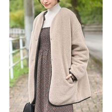 アール・ピー・エス(r.p.s)のボア×キルトリバーシブルジャケット