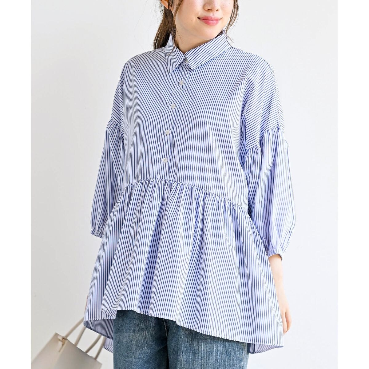 シャツプルオーバー7分袖チュニック | アール・ピー・エス(r.p.s