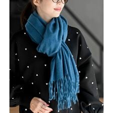 アール・ピー・エス(r.p.s)の無地大判ストール