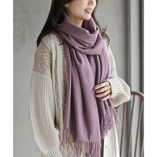 アール・ピー・エス(r.p.s)の無地大判ストール